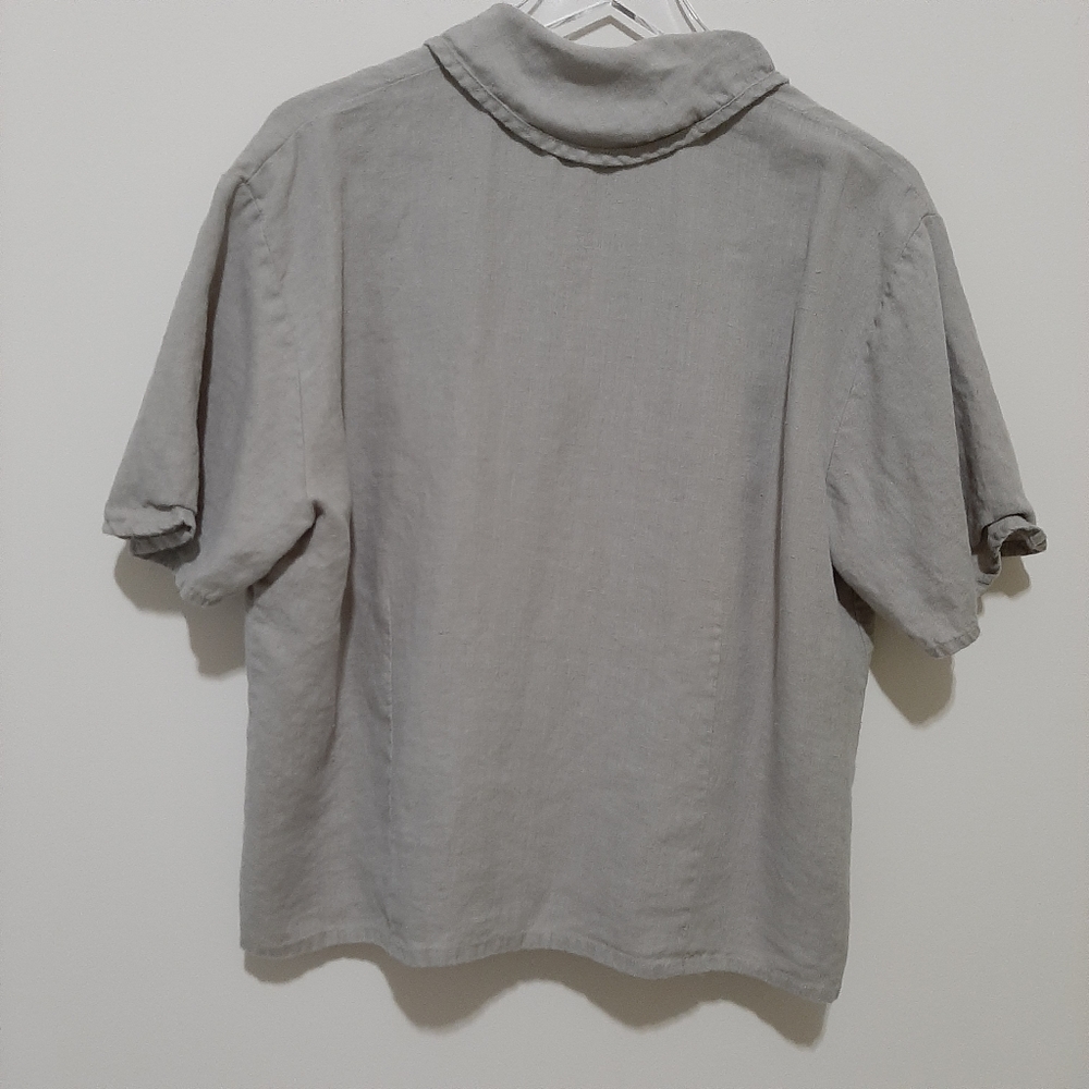 Aegean Linen Lagenlook Top Size Large - Picture 3 of 7